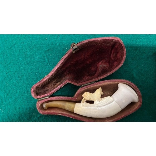 249 - MEERSCHAUM PIPE AND LIGHTERS