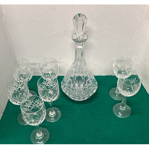 643 - DECANTER AND GLASSES