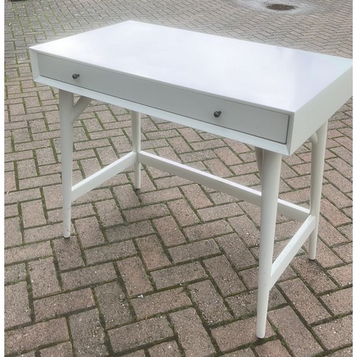 748 - WHITE TWO DRAWER DRESSING TABLE / DESK