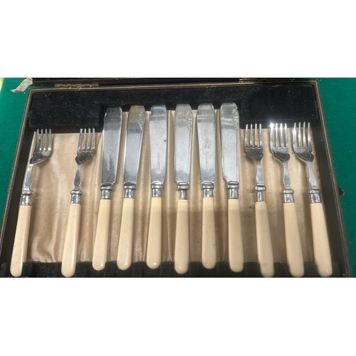 738 - CASED FISH KNIFE SET