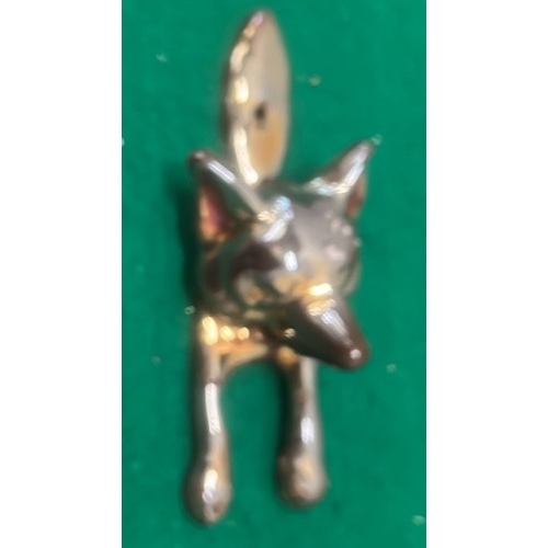 724 - FOX DOOR KNOCKER IN LUSTRE FINISH