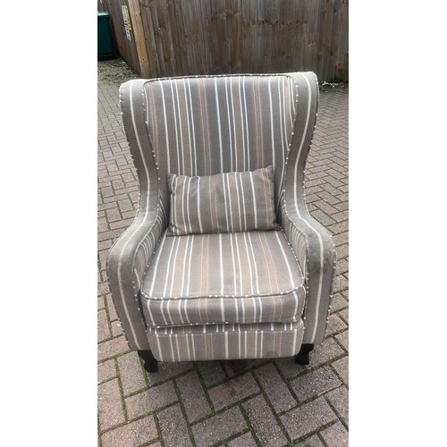 816 - TWO WING BACK CHAIRS / USED