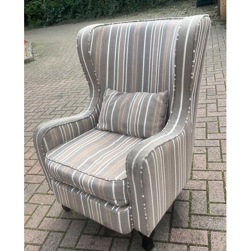 816 - TWO WING BACK CHAIRS / USED