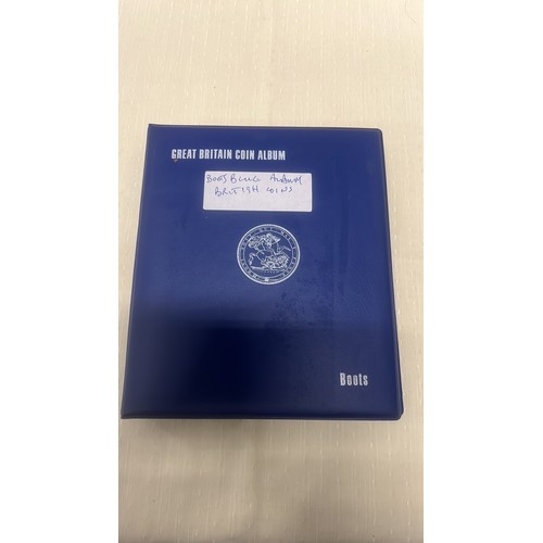 807 - BOOTS BLUE ALBUM OF BRITISH COINS