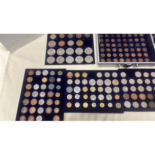 88 - LARGE COIN COLLECTION IN A CASE