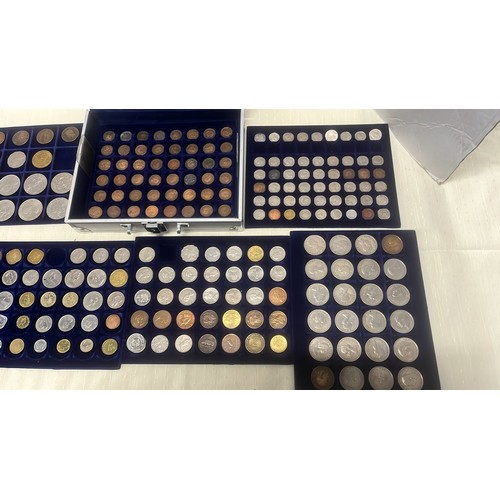 88 - LARGE COIN COLLECTION IN A CASE