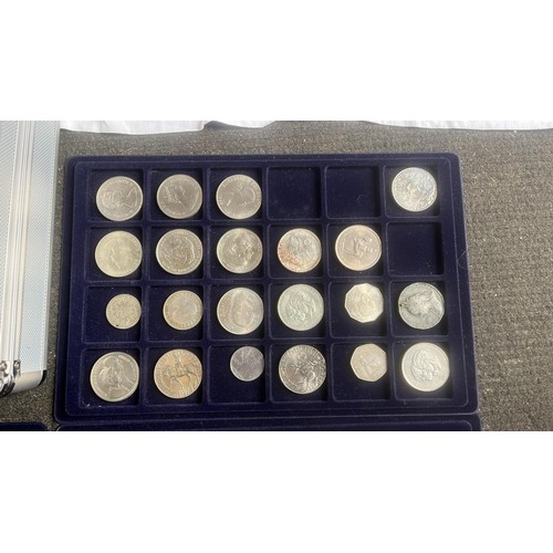 54 - CASE WITH LARGE COLLECTION OF WORLD COINAGE