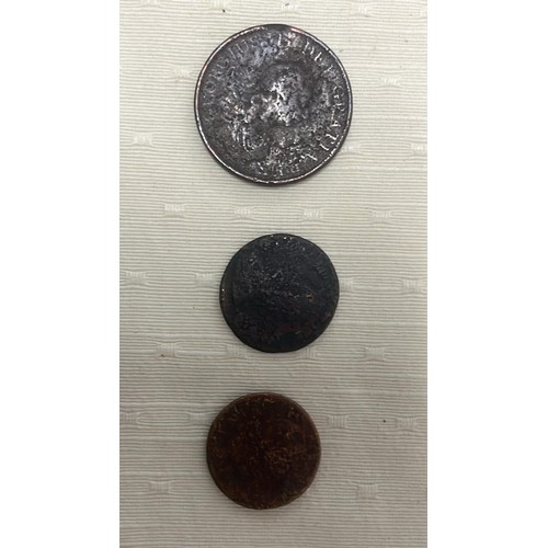 994 - GEORGE III , GEORGE II AND CHARLES II COINS