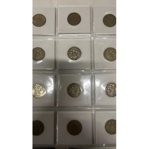 52 - FOLDER OF BRITISH  COINS