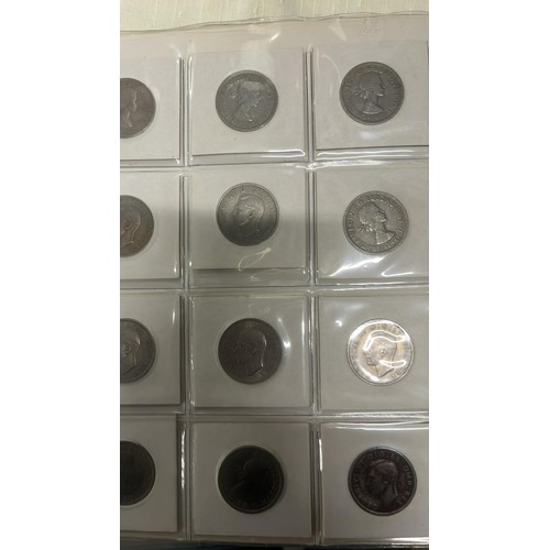 52 - FOLDER OF BRITISH  COINS