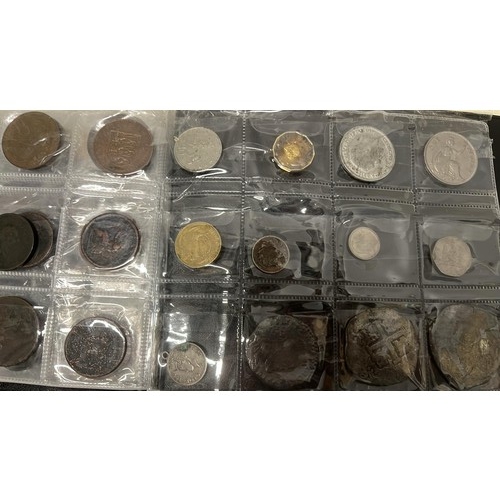 990 - FOLDER OF MIXED COINAGE