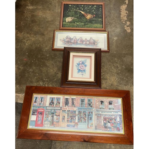 376 - MIXED FRAMED ART WORK