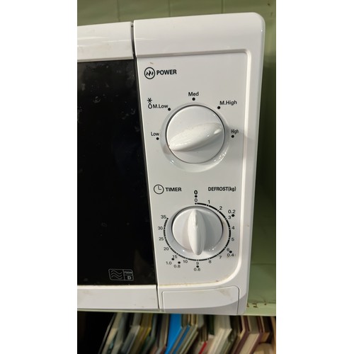 219 - COOKWORKS MICROWAVE OVEN IN WHITE