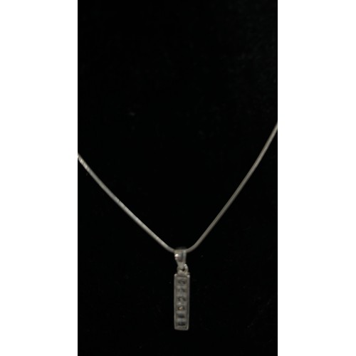 179 - SILVER NECKLACE WITH PENDENT