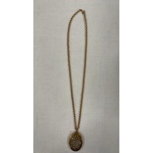 157 - 9ct ITALIAN GOLD NECKLACE AND PENDENT - weight 10.30g