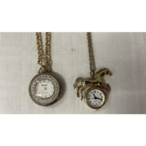 188 - TWO NECKLACE WATCHES