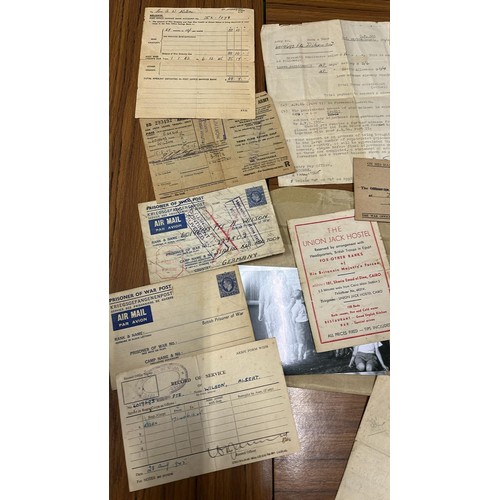 109 - P.O.W LETTERS FROM STALAG XI-B HAO 7004 GERMANY AND OTHER EPHEMERA