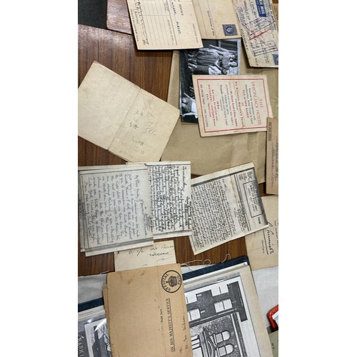 109 - P.O.W LETTERS FROM STALAG XI-B HAO 7004 GERMANY AND OTHER EPHEMERA