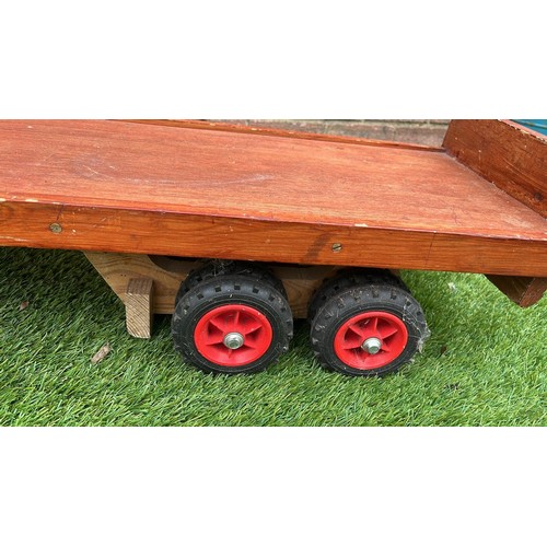 58 - LARGE LONG WOODEN TRUCK