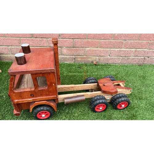 58 - LARGE LONG WOODEN TRUCK