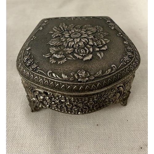 55 - METAL JEWELLERY BOXES