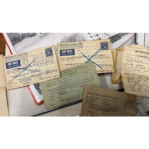 109 - P.O.W LETTERS FROM STALAG XI-B HAO 7004 GERMANY AND OTHER EPHEMERA