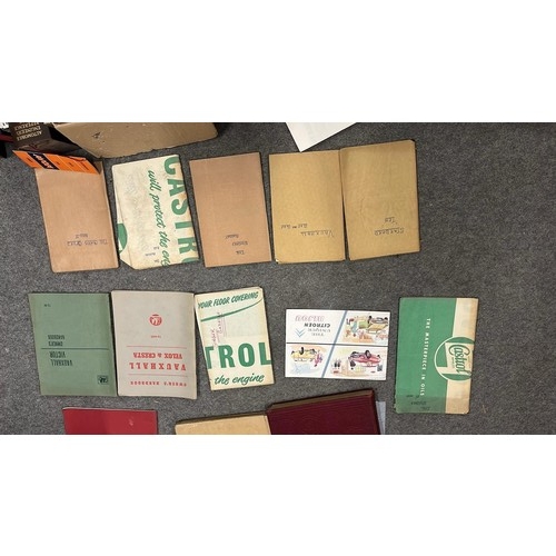 106 - COLLECTION OF VINTAGE CAR MANUALS