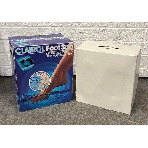 18 - TWO BOXED FOOT SPAS