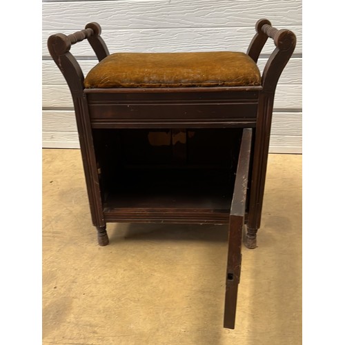 335 - EDWARDIAN PIANO STOOL