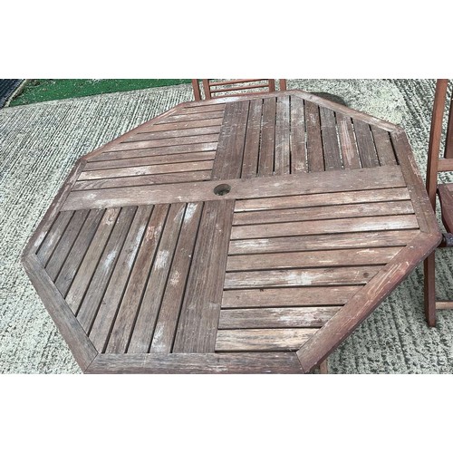 337 - WOODEN FOLDING GARDEN SET BY FIRMAN LEISURE FURNITURE