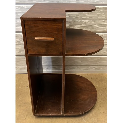 341 - WOODEN SIDE LAMP TABLE