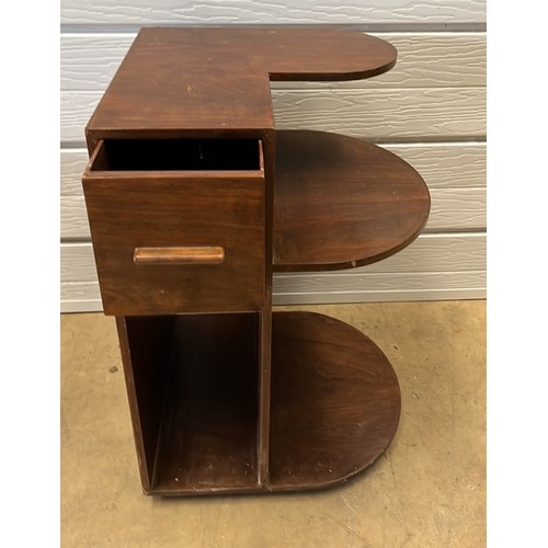 341 - WOODEN SIDE LAMP TABLE