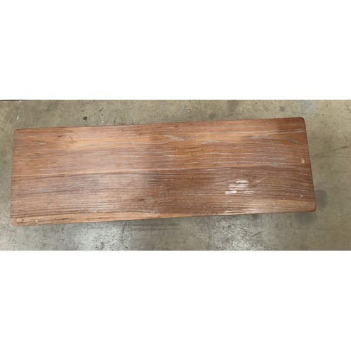 351 - OAK BENCH COFFEE TABLE