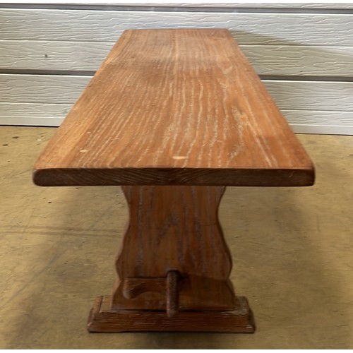 351 - OAK BENCH COFFEE TABLE