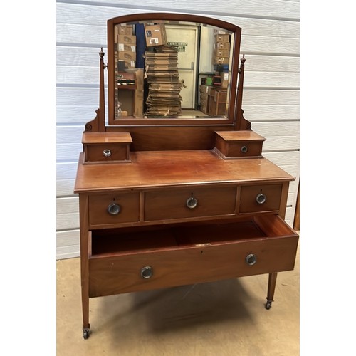 354 - WALNUT INLAID DRESSING CHEST