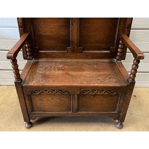 358 - OAK MONKS BENCH