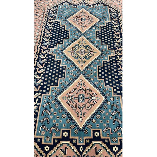 364 - LARGE VINTAGE OVER FLOOR RUG 10.5 X 7.5 FT