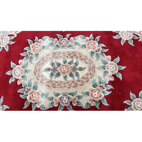 374 - RED FLOOR OVER RUG