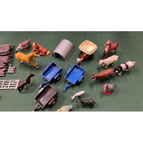 276 - SELECTION OF BRITONS FARM TOYS