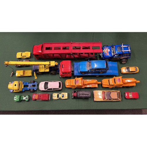 282 - MIXED SCALE DIE CAST TOYS