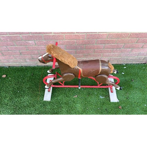 285 - VINTAGE ROCKING HORSE