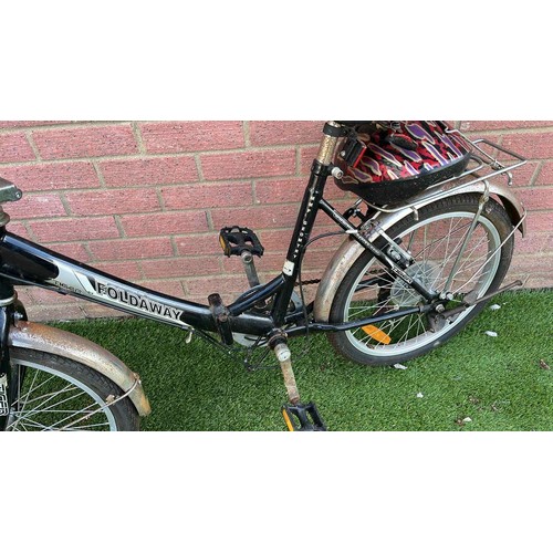 286 - TIGER 6 SPEED BLACK LADIES FOLDING BICYCLE