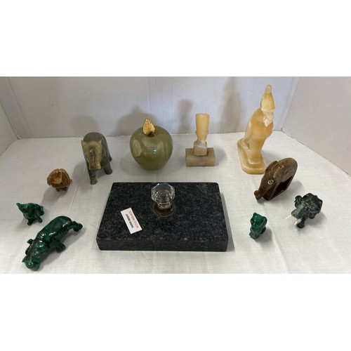 263 - QTY OF GEM STONE ART WORK