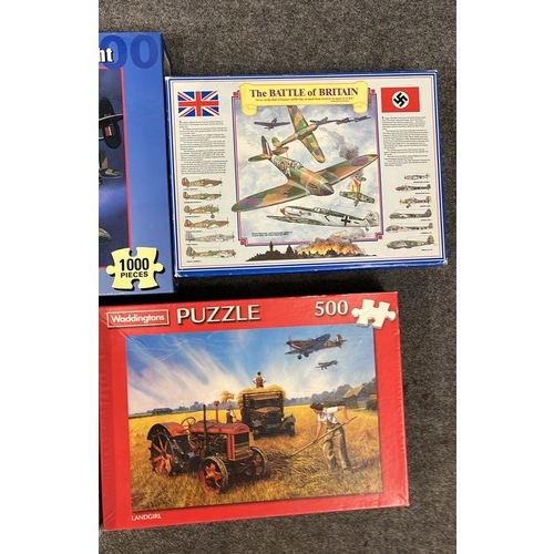 389 - 4 X AIRCRAFT PUZZLES