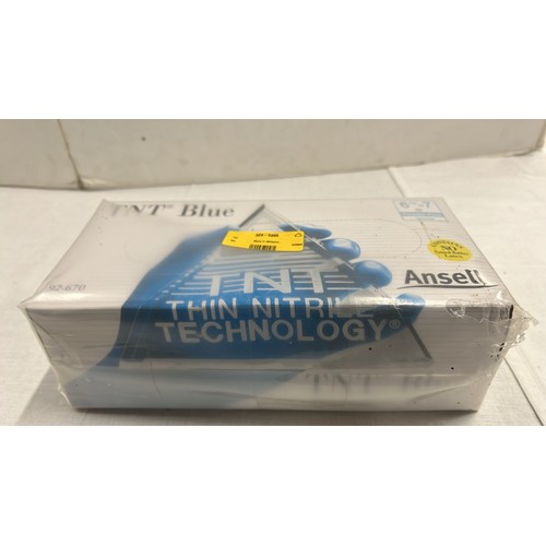 271A - SEALED BOX OF BLUE DISPOSABLE GLOVES