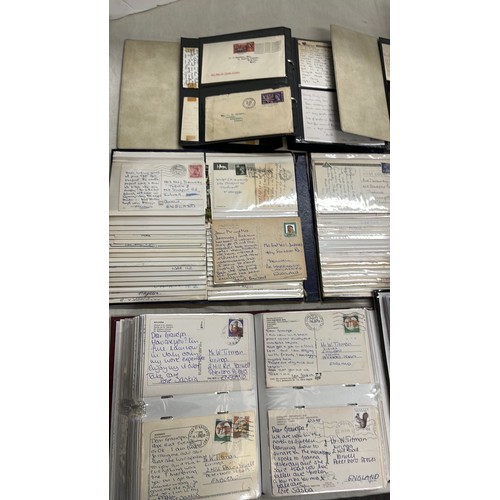 486 - LARGE COLLECTION OF POST CARDS WITH STAMPS