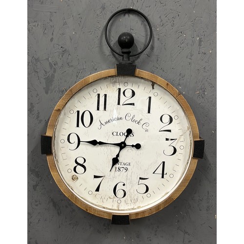 630 - VERY LARGE POCKET WATCH STYLE WALL CLOCK