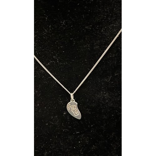 86 - SILVER 925 NECKLACE AND PENDENT