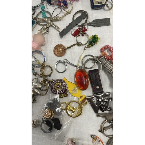 197 - COLLECTION OF KEY RINGS