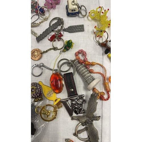 197 - COLLECTION OF KEY RINGS